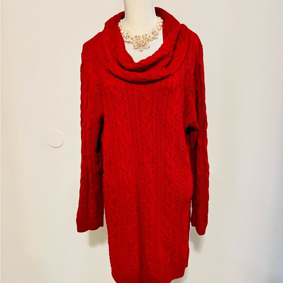 🔥Red Sweater plus size 2x by Jeanne Pierre - Picture 3 of 7